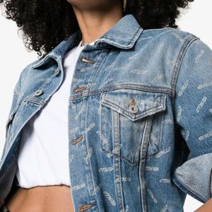 Heron Preston CTNMB- Print Denim Jacket